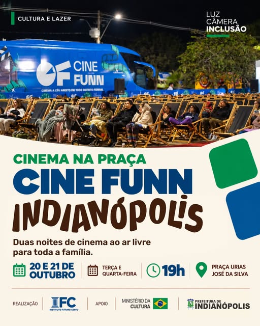 Cinema na Praça leva duas noites de cinema ao ar livre a Indianópolis