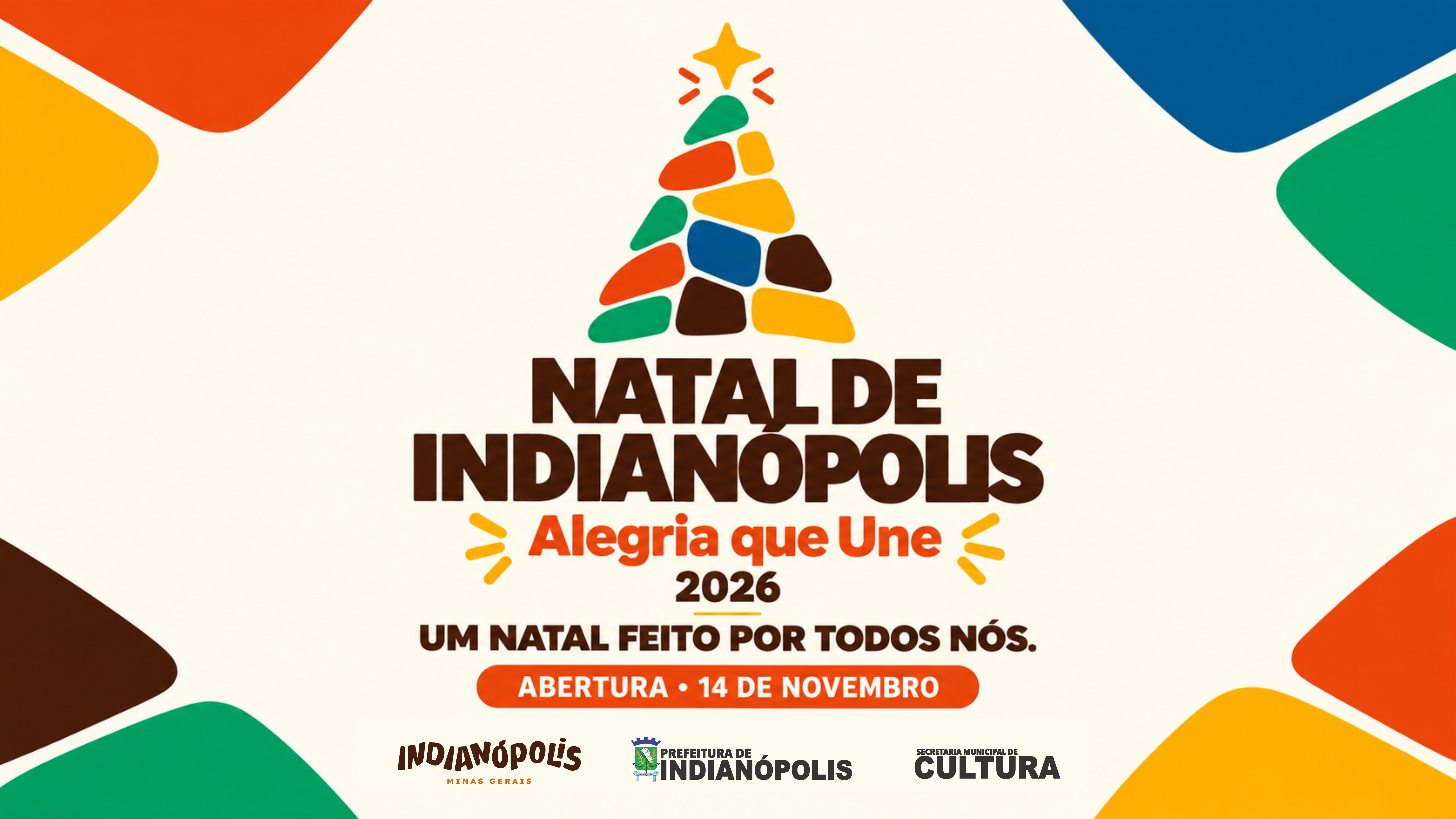 Natal de Indianópolis 2026 – Alegria que Une terá abertura no dia 14 de novembro